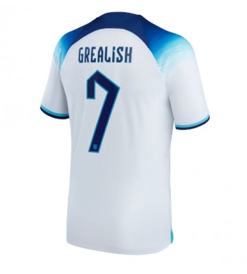 Anglia Jack Grealish #7 Koszulka Podstawowych MŚ 2022 Krótki Rękaw